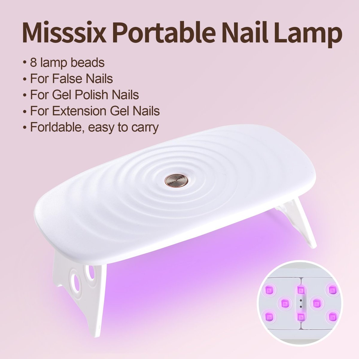 Misssix Extra Short Almond Gel Nail Tips Kit - 360Pcs Clear Acrylic False Nails with 9-in-1 Gel Glue & Mini UV Lamp, 12 Sizes for Women Avelisse