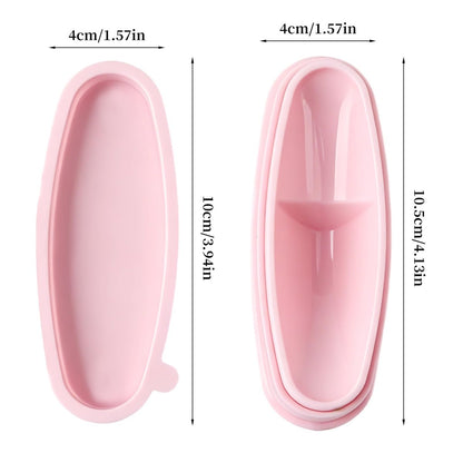 ANGNYA Nail Dip Container Dipping Powder Tray Set - 2 Pack French Manicure Dipping Powder Trays with Smile Line Guide for Professional DIY Nail Art Avelisse