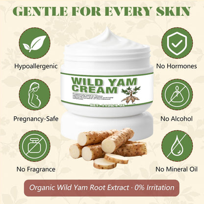 Paistely Wild Yam Cream for Hormone Balance – Natural Progesterone Cream for Women, Supports Menopause Comfort & Fertility, 4 oz Avelisse