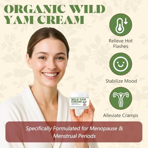 Paistely Wild Yam Cream for Hormone Balance – Natural Progesterone Cream for Women, Supports Menopause Comfort & Fertility, 4 oz Avelisse