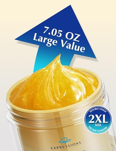 EXPRESSIONS WELLNESS Skin Tightening Cellulite Cream - Golden Sweat Hot Cream for Firming & Toning | B Flat Gel for Belly, Thigh, Butt & Arms | 200g Avelisse