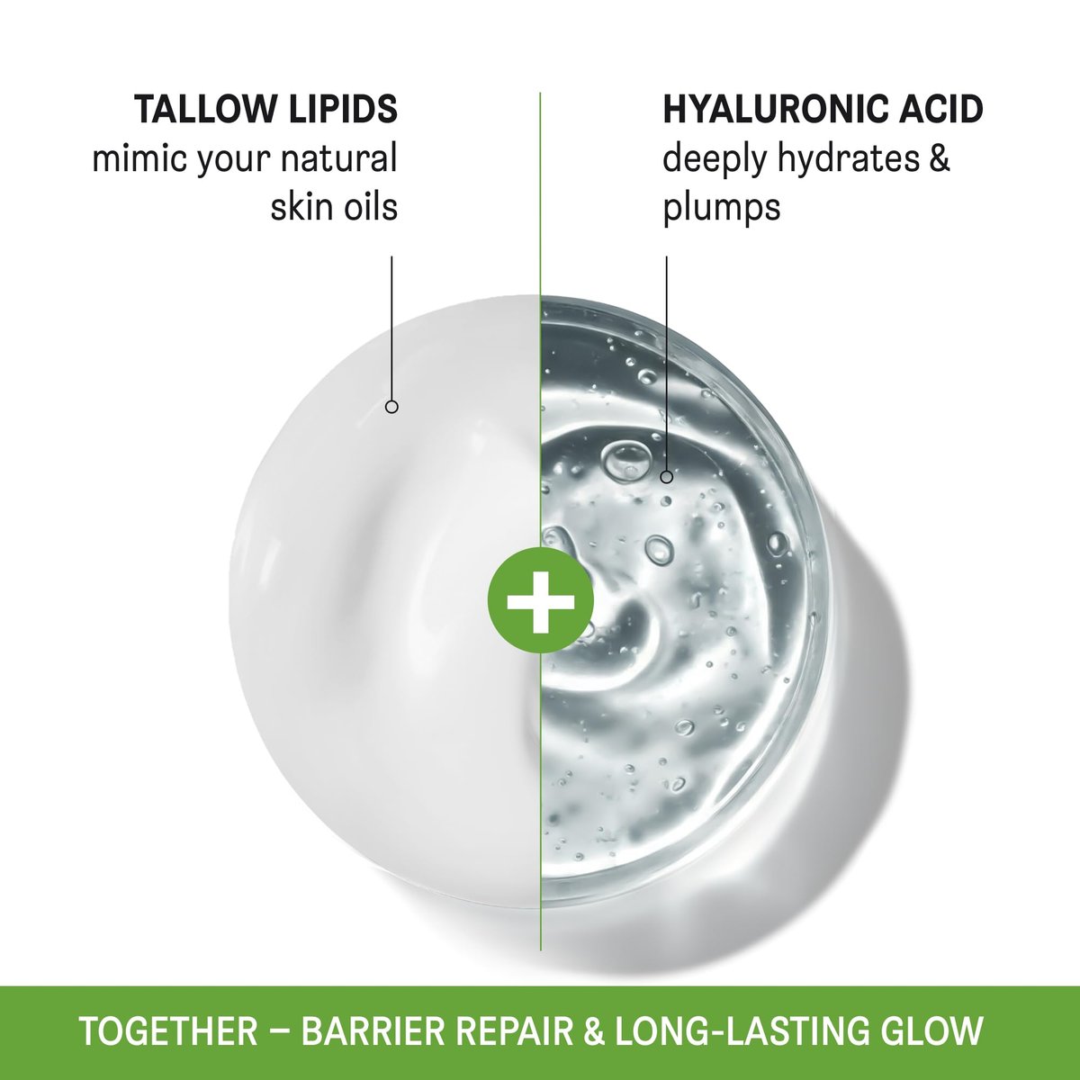 Beef Tallow for Skin and Face - Grass Fed Tallow and Honey Balm, All Natural Skin Care Moisturizer with Hyaluronic Acid - Day & Night Beef Tallow Face Cream for Dry, Sensitive Skin, Glass Jar 2.25 oz - görsel 11