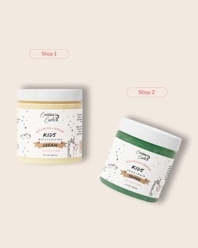 Cristina's Curls Daily Leave-In Moisturizer for Kids - Hydrating Hair Cream for Dry Curls, Sulfate-Free Plant-Based, 8 Fl Oz Avelisse