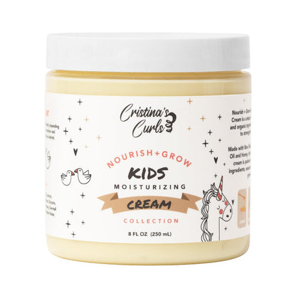 Cristina's Curls Daily Leave-In Moisturizer for Kids - Hydrating Hair Cream for Dry Curls, Sulfate-Free Plant-Based, 8 Fl Oz Avelisse
