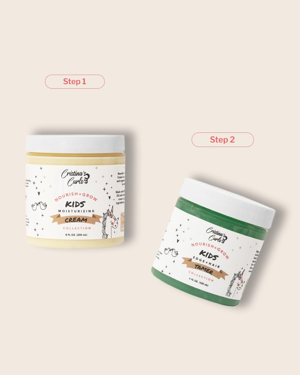 Cristina's Curls Daily Leave-In Moisturizer for Kids - Hydrating Hair Cream for Dry Curls, Sulfate-Free Plant-Based, 8 Fl Oz Avelisse