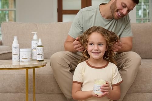 Cristina's Curls Daily Leave-In Moisturizer for Kids - Hydrating Hair Cream for Dry Curls, Sulfate-Free Plant-Based, 8 Fl Oz Avelisse