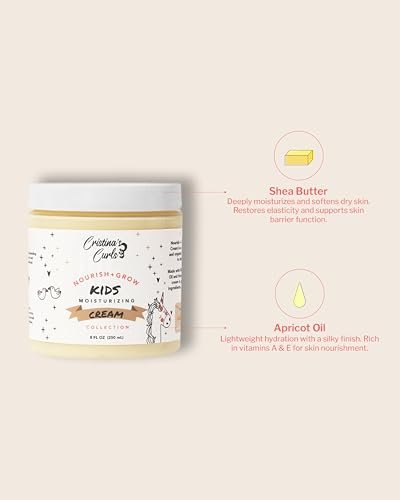 Cristina's Curls Daily Leave-In Moisturizer for Kids - Hydrating Hair Cream for Dry Curls, Sulfate-Free Plant-Based, 8 Fl Oz Avelisse