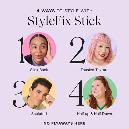 JVN StyleFix Hair Wax Styling Stick - All-Day Hold, Frizz Control & Flyaway Tamer for Women and Men (0.6 oz, Silicone-Free) Avelisse