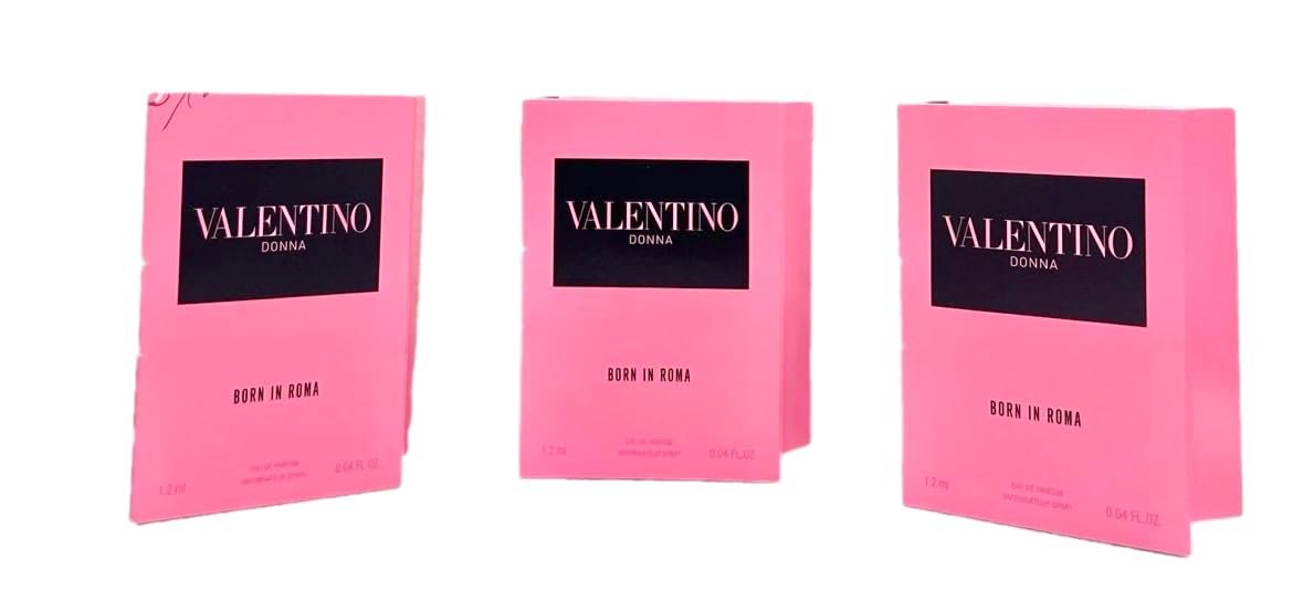 Valentino Born in Roma Eau de Parfum Sample Set - 3 Mini Sprays (0.04 Fl Oz Each) Avelisse