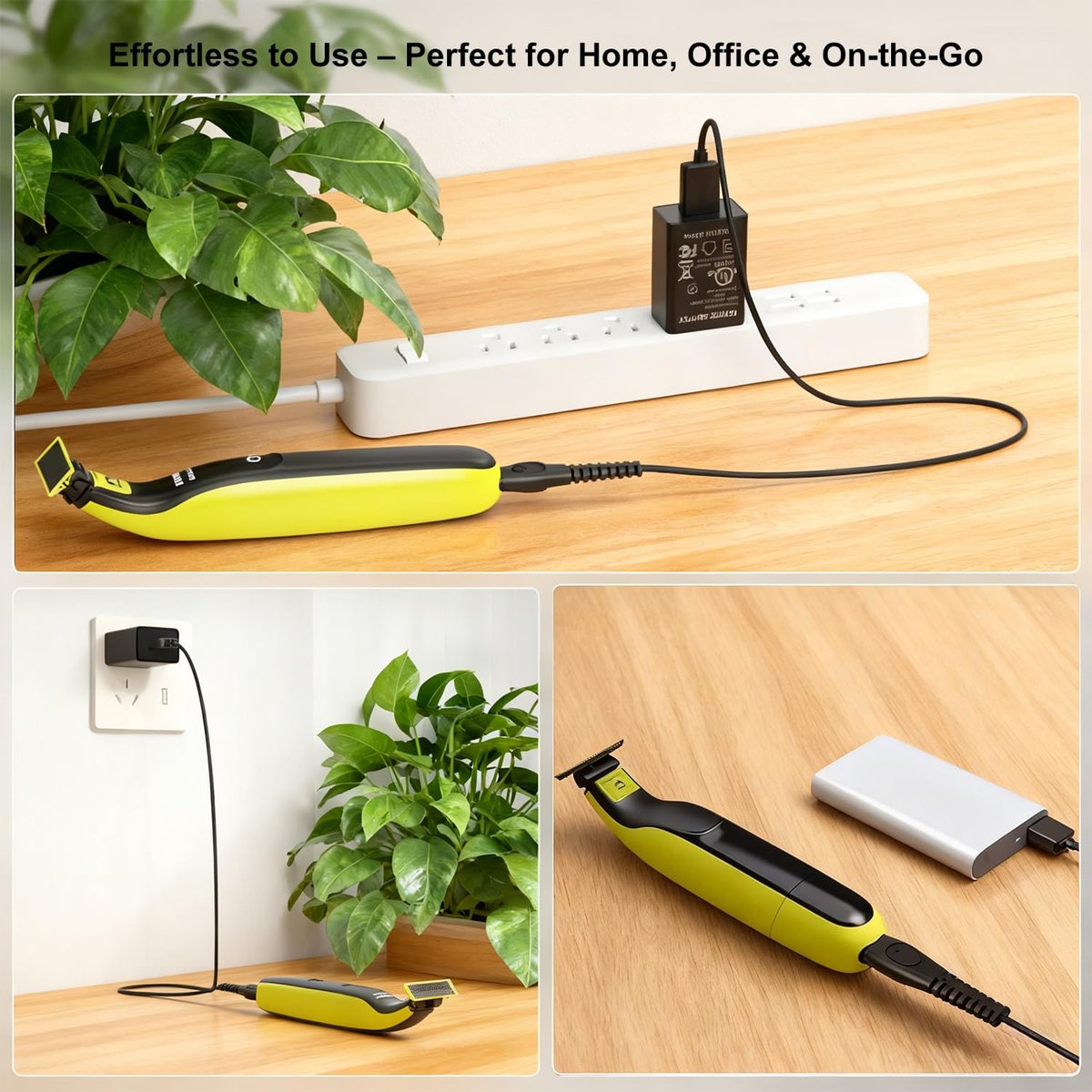 5V UL Charger for Philips Norelco OneBlade MG9525 MG9520 MG5910 QP1424 QP1624 and More, 360 Hybrid Face Shaver Cord - görsel 9