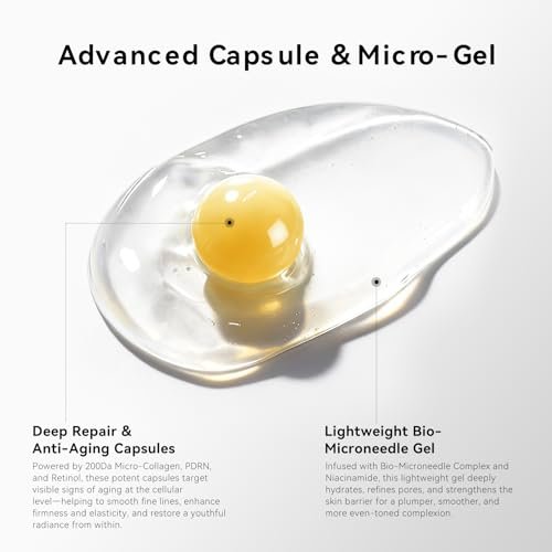 Deep Collagen Capsule Cream with PDRN & Retinol – Anti-Aging Face Moisturizer for Firmness and Wrinkle Care, 2.37 fl.oz Avelisse