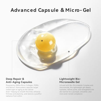 Deep Collagen Capsule Cream with PDRN & Retinol – Anti-Aging Face Moisturizer for Firmness and Wrinkle Care, 2.37 fl.oz Avelisse