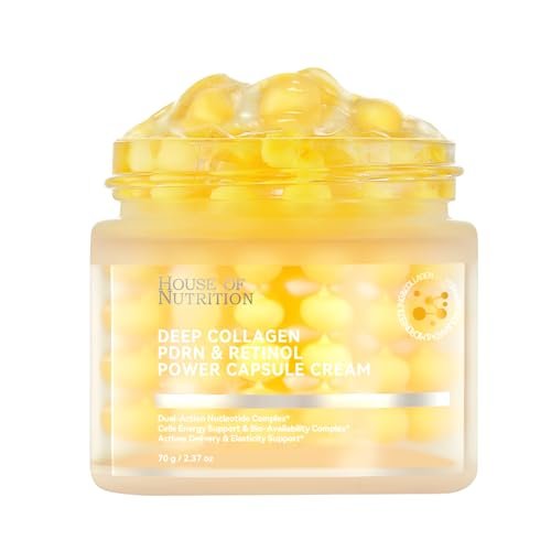 Deep Collagen Capsule Cream with PDRN & Retinol – Anti-Aging Face Moisturizer for Firmness and Wrinkle Care, 2.37 fl.oz Avelisse