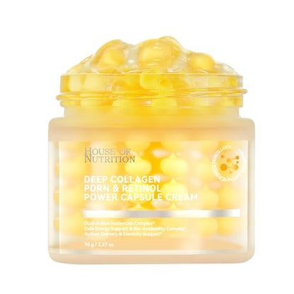 Deep Collagen Capsule Cream with PDRN & Retinol – Anti-Aging Face Moisturizer for Firmness and Wrinkle Care, 2.37 fl.oz Avelisse
