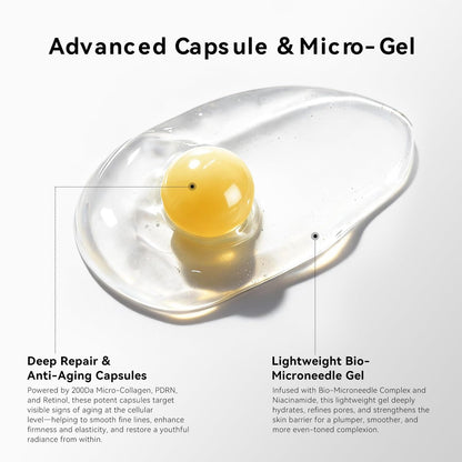 Deep Collagen Capsule Cream with PDRN & Retinol – Anti-Aging Face Moisturizer for Firmness and Wrinkle Care, 2.37 fl.oz Avelisse