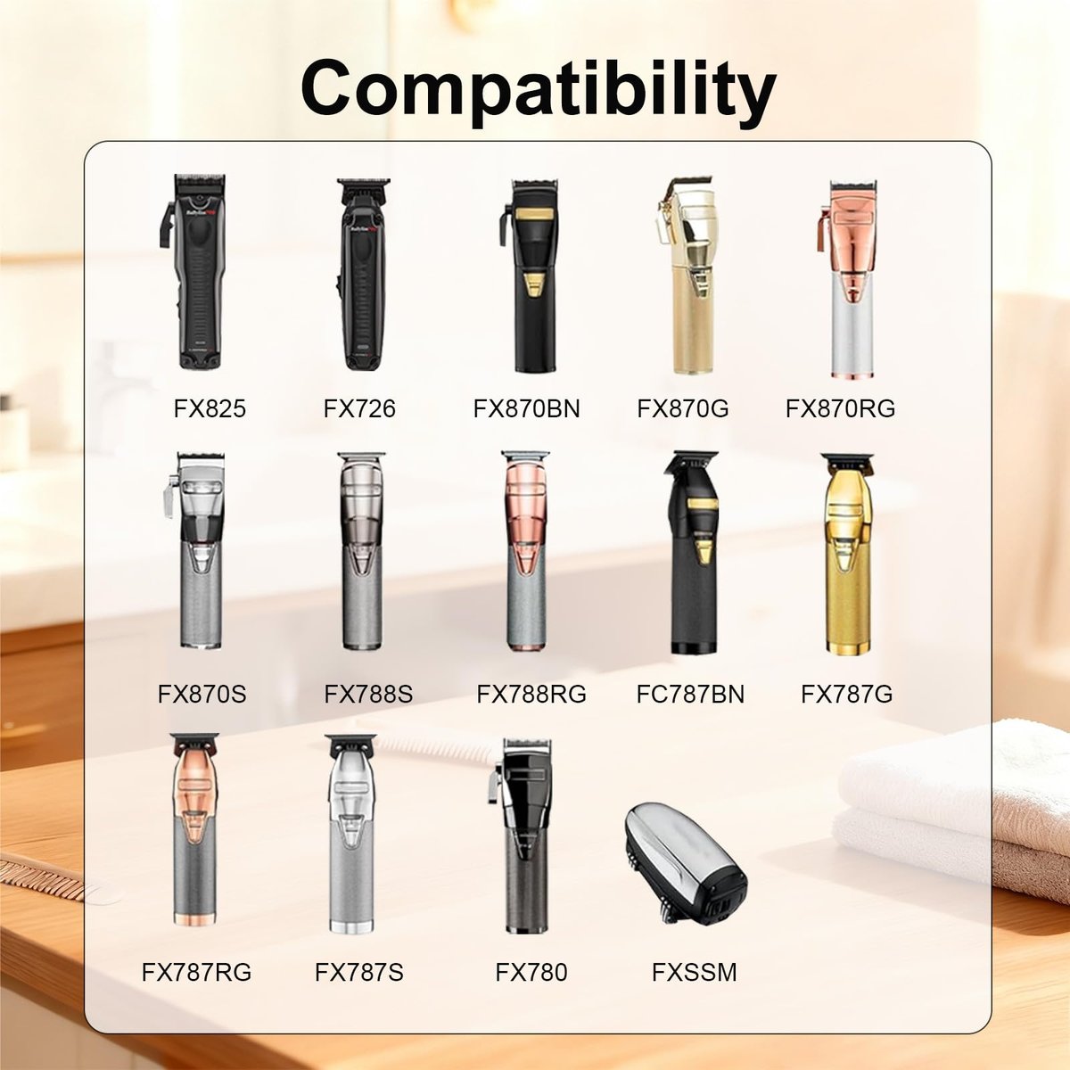 4.5V Charger Cord for BaByliss PRO Clipper & Trimmer FX870 FX788 FX787 FXSSM FX820 FX726 FX825, Power Adapter for BaByliss Barberology - görsel 5
