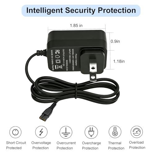 4.5V Charger Cord for BaByliss PRO Clipper & Trimmer FX870 FX788 FX787 FXSSM FX820 FX726 FX825, Power Adapter for BaByliss Barberology - görsel 10