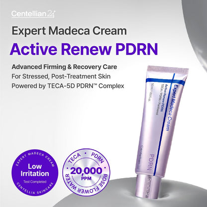 CENTELLIAN 24 Expert Madeca Cream Active Renew PDRN – Firming & Hydrating Face Moisturizer with TECA-PDRN, Hyaluronic Acid & Glutathione, Korean Skin Care (1.69 fl oz) Avelisse