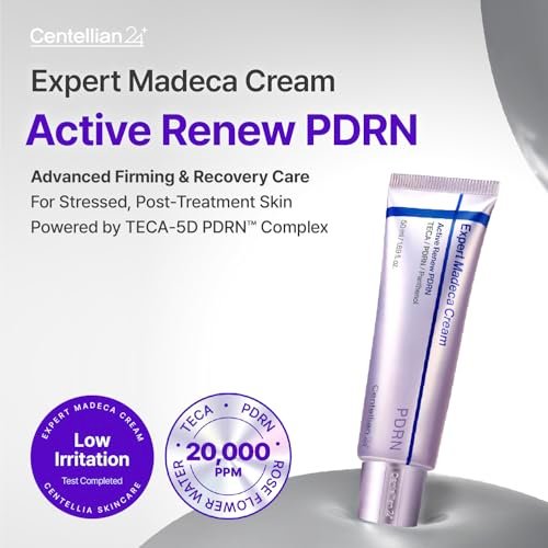 CENTELLIAN 24 Expert Madeca Cream Active Renew PDRN – Firming & Hydrating Face Moisturizer with TECA-PDRN, Hyaluronic Acid & Glutathione, Korean Skin Care (1.69 fl oz) Avelisse