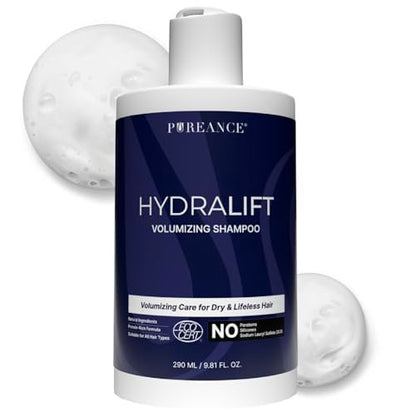 PUREANCE Hydralift Volumizing Shampoo for Thinning Hair – Sulfate-Free Thickening Shampoo with Wheat Protein, Betaine, Glycerin & Aloe – for Women & Men – 9.81 Fl Oz Avelisse