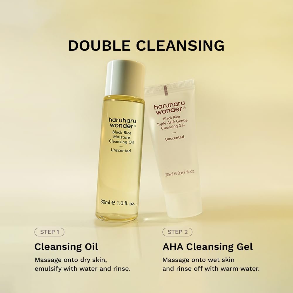 Haruharu Wonder Best Glow Trial Kit - Strong, Hydrated, Glowing Daily Routine Mini Size Avelisse