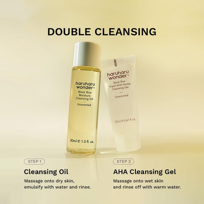 Haruharu Wonder Best Glow Trial Kit - Strong, Hydrated, Glowing Daily Routine Mini Size Avelisse
