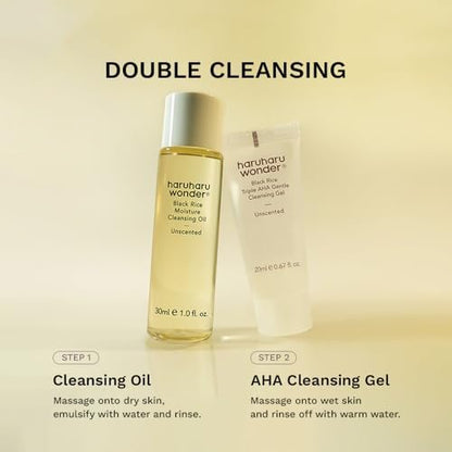 Haruharu Wonder Best Glow Trial Kit - Strong, Hydrated, Glowing Daily Routine Mini Size Avelisse