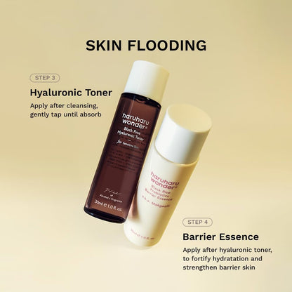 Haruharu Wonder Best Glow Trial Kit - Strong, Hydrated, Glowing Daily Routine Mini Size Avelisse