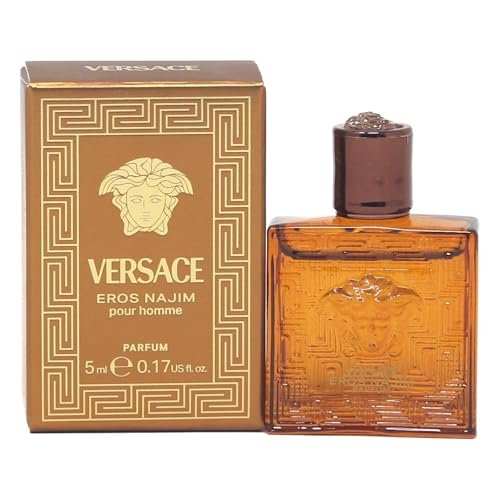 Versace Eros Najim Parfum - Mini Cologne for Men, 0.17 Oz, Travel Size Cologne Avelisse