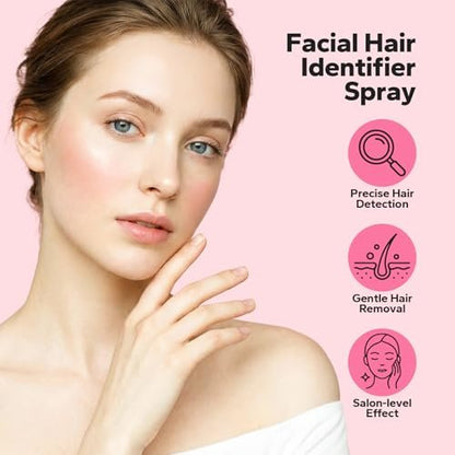 HyperHair Hair Identifier Spray for Face Shaving - Moisturizing Dermaplane Spray for All Skin Types