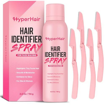 HyperHair Hair Identifier Spray for Face Shaving - Moisturizing Dermaplane Spray for All Skin Types