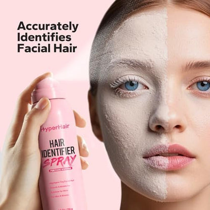 HyperHair Hair Identifier Spray for Face Shaving - Moisturizing Dermaplane Spray for All Skin Types