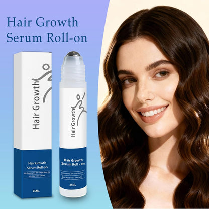 Rosemary Hair Growth Serum Roll On - 3% Rosemary, 3% Batana Oil, 2% Ginger Oil, 3% Aloe Vera Extract for Stronger Roots, Thicker Hair, Hair Loss Treatment, 0.85 Fl Oz