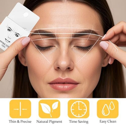 JimKing Eyebrow Mapping String - Pre-inked Microblading String for Eyebrow Shaping, 32ft per Box (3 Packs)