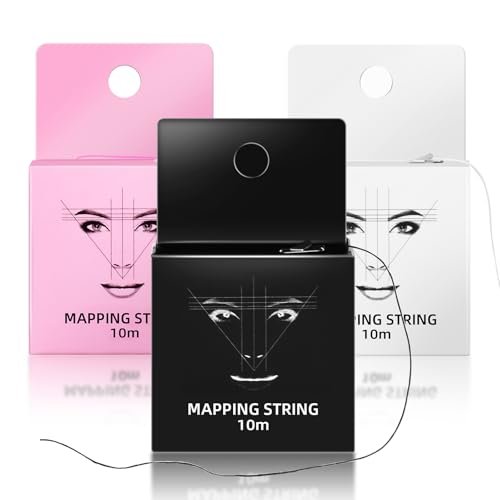 JimKing Eyebrow Mapping String - Pre-inked Microblading String for Eyebrow Shaping, 32ft per Box (3 Packs) - görsel 2