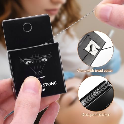 JimKing Eyebrow Mapping String - Pre-inked Microblading String for Eyebrow Shaping, 32ft per Box (3 Packs) - görsel 4