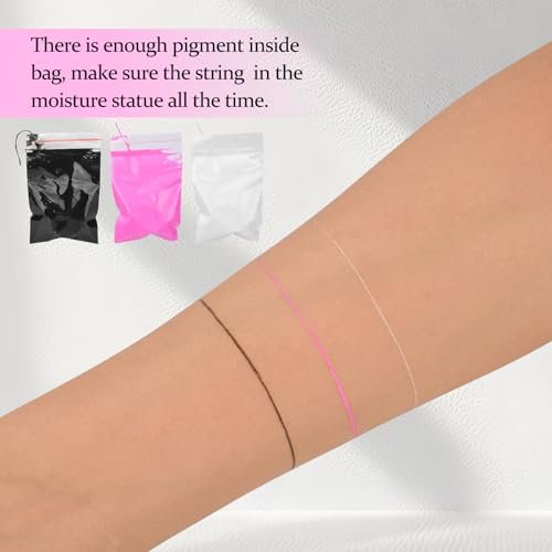 JimKing Eyebrow Mapping String - Pre-inked Microblading String for Eyebrow Shaping, 32ft per Box (3 Packs) - görsel 6