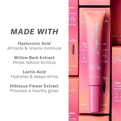 Rizos Curls Sleek Styling Cream + Taming Wand – 2 Fl Oz, Smooth & Define Curls Avelisse