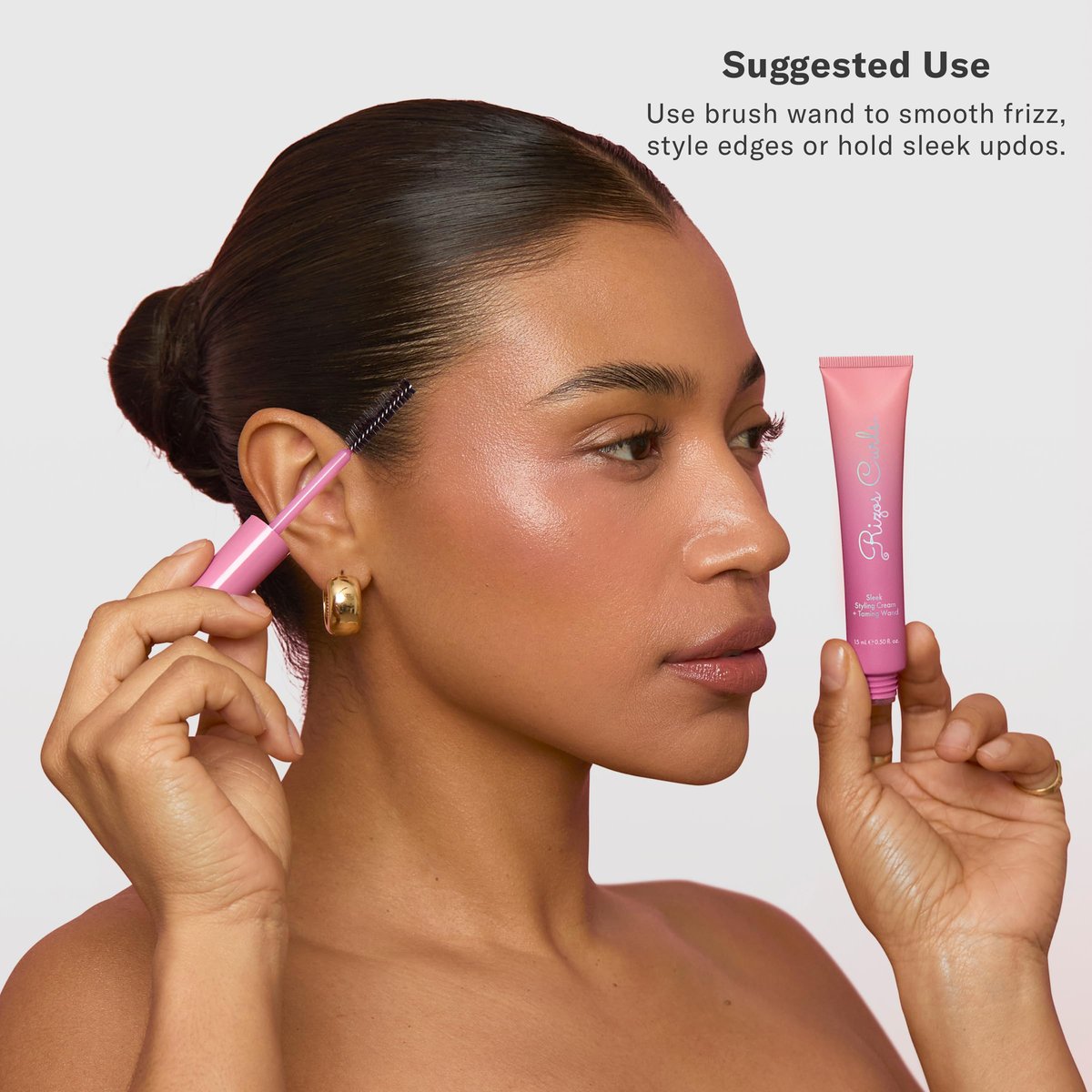Rizos Curls Sleek Styling Cream + Taming Wand – 2 Fl Oz, Smooth & Define Curls Avelisse