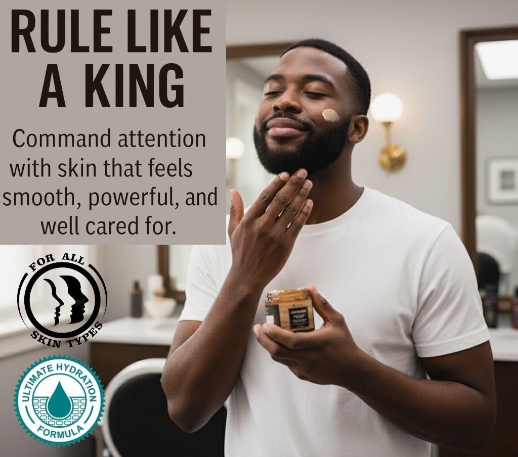 Cocoa King Body Butter for Men - 5.26 oz Moisturizing Body Cream with Cocoa Butter & Cologne Scent Avelisse
