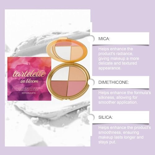 Denir Bonee 4-in-1 Eye & Cheek Palette - Eyeshadow, Highlighter & Contour Kit for Face Defining Makeup - görsel 14