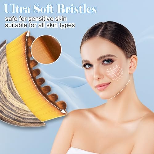 Lymphatic Contour Face Brush for Drainage, Elasticity & Brightening - Brown Plastic Avelisse