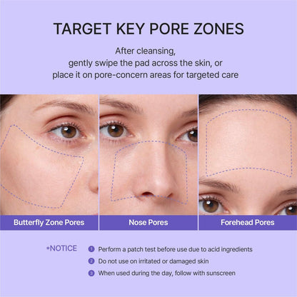 REJURAN Pore Tightening Toner Pad with PDRx 3% and DOT c-PDRN – Exfoliating Pads with AHA BHA PHA for Daily Pore Cleansing, Oil-Moisture Balance & Cooling Care, Smoother-Looking Skin (60 Count) Avelisse