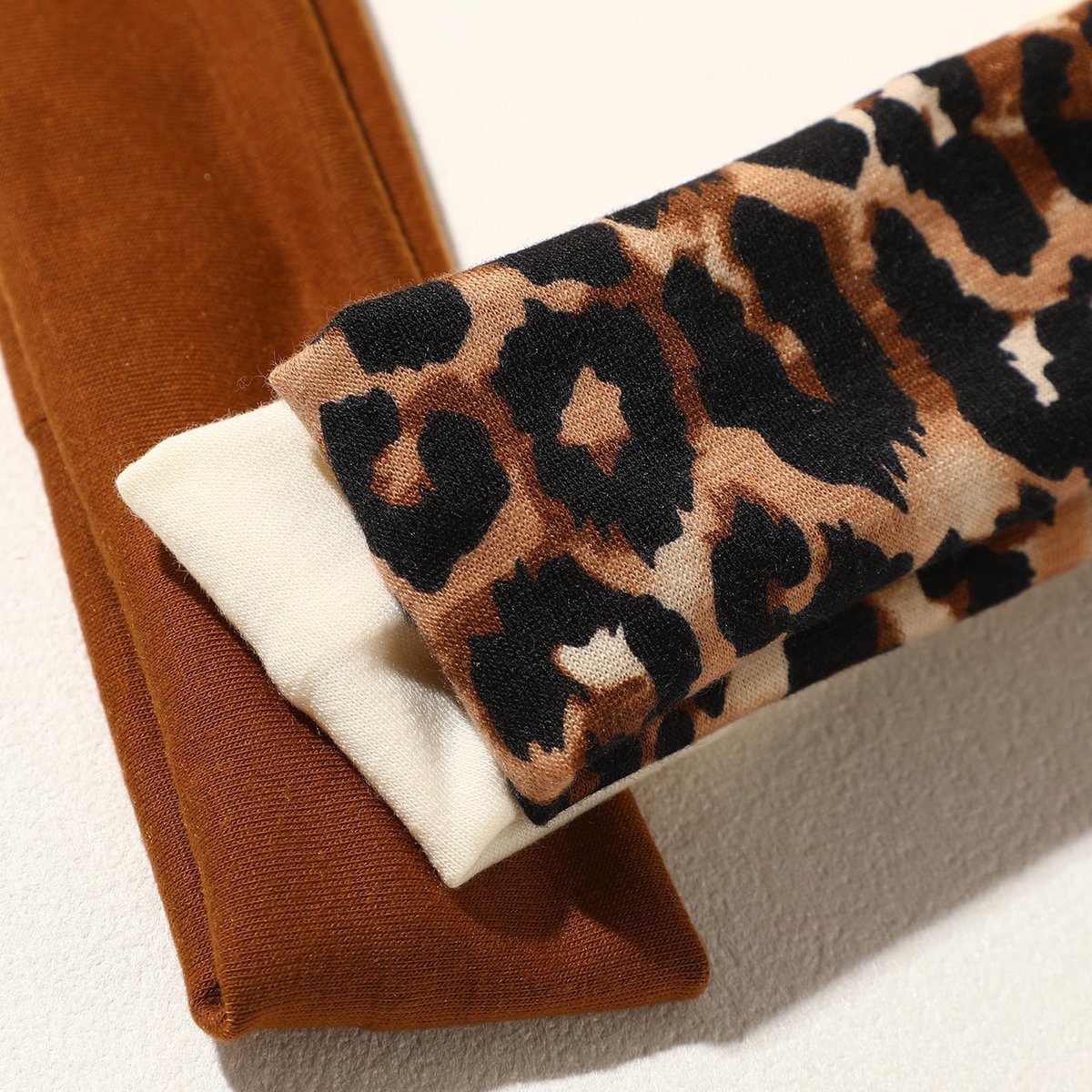 Weazppre 5-Pack Animal Print Pattern Headbands for Women – Stylish Elastic Hair Bands - görsel 13