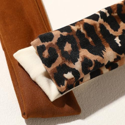 Weazppre 5-Pack Animal Print Pattern Headbands for Women – Stylish Elastic Hair Bands
