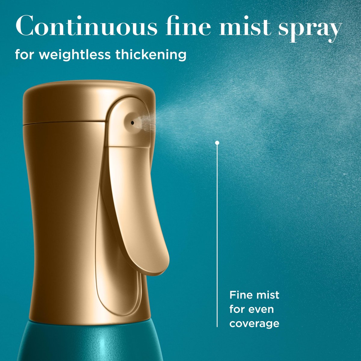 OGX ProGrowth + Peptide Serum Mist Heat Protectant Spray - Instantly Thickens Hair, Protects from Breakage, 6.5 fl. oz - görsel 7