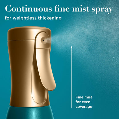 OGX ProGrowth + Peptide Serum Mist Heat Protectant Spray - Instantly Thickens Hair, Protects from Breakage, 6.5 fl. oz