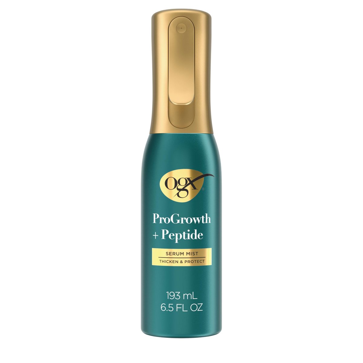 OGX ProGrowth + Peptide Serum Mist Heat Protectant Spray - Instantly Thickens Hair, Protects from Breakage, 6.5 fl. oz - görsel 1