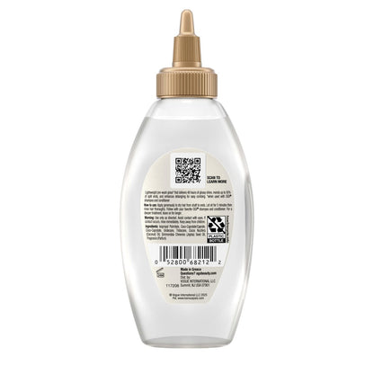 OGX Mirror Shine + Coconut Oil Pre-Wash Hair Gloss, Nourishing Rinse Out Hair Treatment for 48 Hours of Glossy Shine & Damage Repair, Lightweight Oil Mends Split Ends, 4 fl. oz