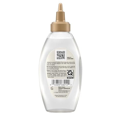 OGX Mirror Shine + Coconut Oil Pre-Wash Hair Gloss, Nourishing Rinse Out Hair Treatment for 48 Hours of Glossy Shine & Damage Repair, Lightweight Oil Mends Split Ends, 4 fl. oz